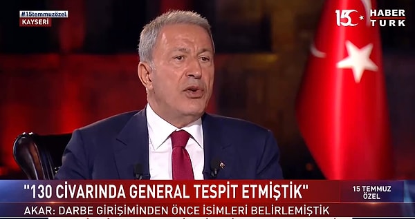 Akar’ın en çok konuşulan açıklaması Hakan Fidan hakkındaki sözleri oldu. Hulusi Akar, 15 Temmuz 2026 gecesiyle ilgili “O gece büyük bir şok yaşadım. Hakan Fidan'ın alınacağını öğrendik. Uçuşlara müsaade edilmemesi emri verdim” dedi.