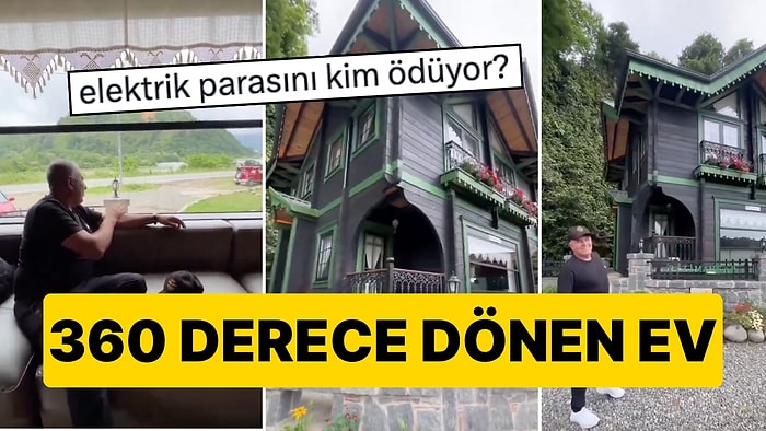 Made in Karadeniz: Rize'de Raylı Sistem Üzerine İnşa Edilen Ev 360 Derece Dönebiliyor!