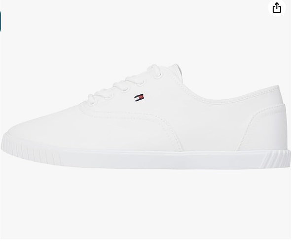 Tommy Hilfiger Canvas Lace Up Sneaker Spor Ayakkabı Kadın