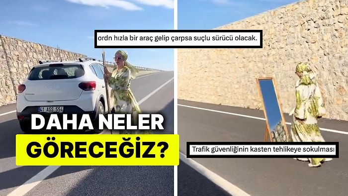 Daha İyi Fotoğraf Çekebilmek İçin Yanında Boy Aynası Taşıyan Influencer "Gerek Var Mıydı?" Dedirtti