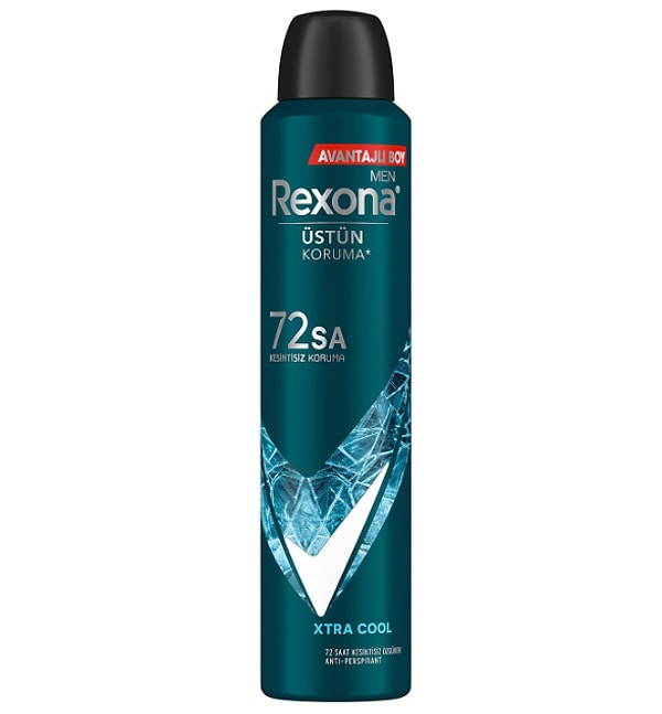 3. Rexona Men Erkek Sprey Deodorant Xtra Cool 72 Saat Kesintisiz Üstün Koruma 200 ml