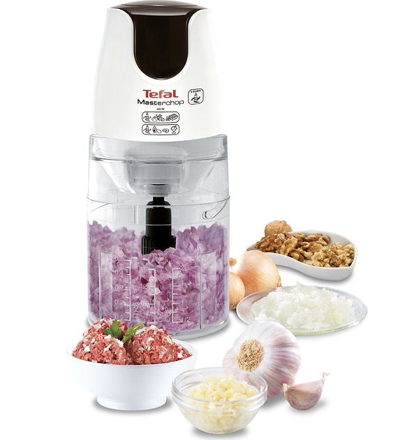 Tüm malzemeleri haznesine alıp karıştırabileceğiniz Tefal MB450B MasterChop Powelix Rondo ve Doğrayıcı mutfakta eliniz ayağınız olacak!