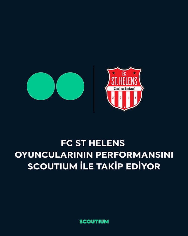 Gerçekleşen anlaşma ile Scoutium, FC St Helens oyuncuların bireysel videoları ile özel istatistiklerini hazırlayacak.