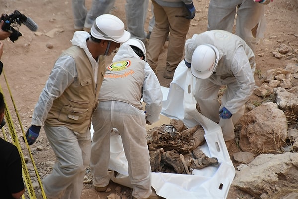 Yaklaşık bir buçuk aydır devam eden çalışmalarda kuyudan 200'ün üzerinde ceset kalıntısının çıkarıldığını ifade eden Habib, kalıntıların DNA testi yapılmak üzere Irak Sağlık Bakanlığına gönderildiğini aktardı.