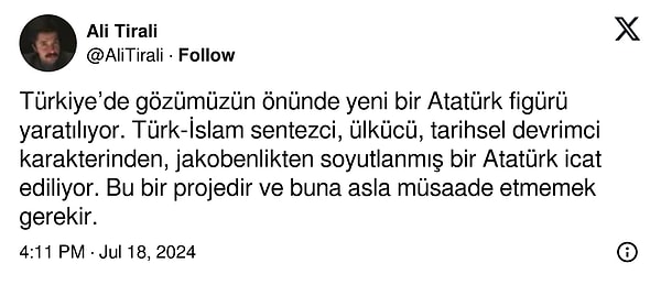 Bardakçı'nın bu sözleri, X kullanıcılarının tepkisini çekti. İşte X kullanıcılarından gelen o tweet'lerden bazıları: