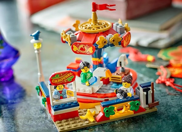 2. LEGO Seasonal 40714 Carousel Ride