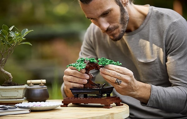 11. LEGO ICONS Bonsai Ağacı 10281 - Yetişkinler İçin Bitki Figürü İçeren Sergilenebilir Yaratıcı Model Yapım Seti (878 Parça)