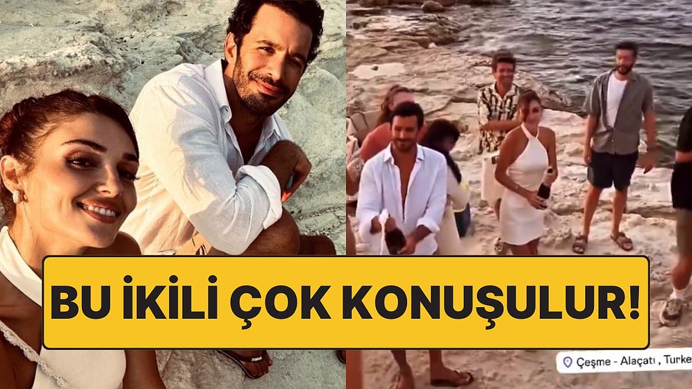 Çekimleri Biten Hande Erçel ve Barış Arduçlu "Rüzgara Bırak" Filminin Setinden Şampanyalı Kutlama!