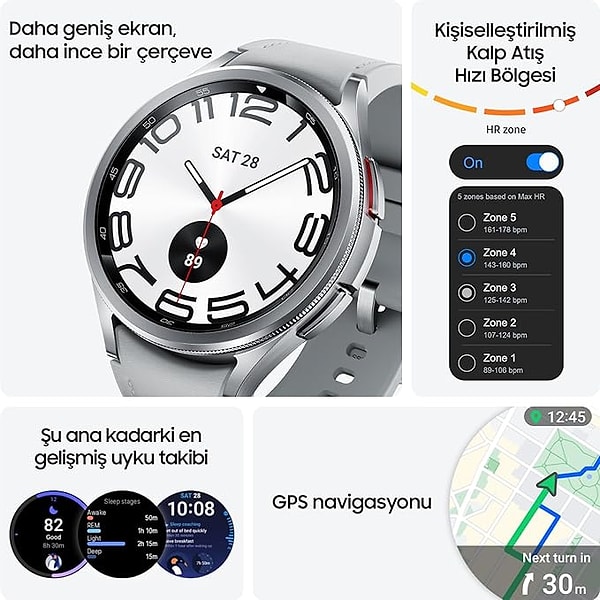 4. Samsung Galaxy Watch 6 Classic akıllı saat Amazon Prime Day fırsatları arasında!