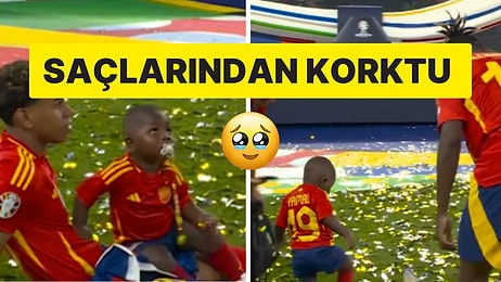 Lamine Yamal'ın Küçük Kardeşi, Nico Williams'ın Saçlarını Görünce Korkudan Kaçacak Yer Aradı!