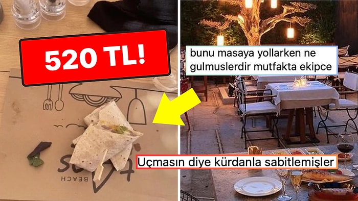 Dişimizin Kovuğuna Yetmez! Alaçatı'daki Bir Beach'te Satılan 520 TL'lik Dürümü Görünce Afallayabilirsiniz