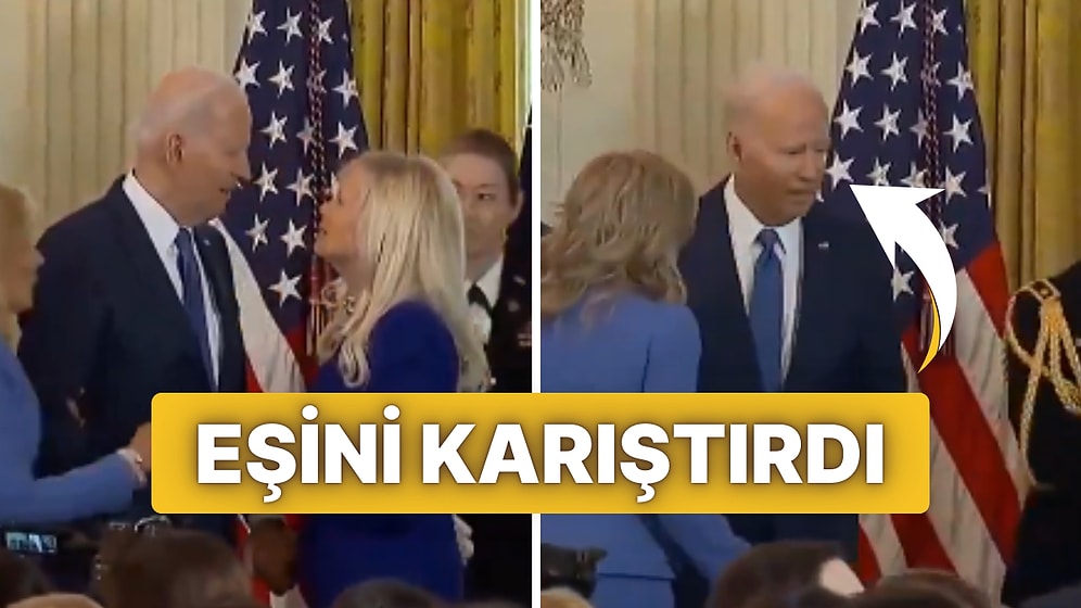 ABD Başkanı Joe Biden Eşini Başka Bir Kadınla Karıştırıp Elini Tuttu!