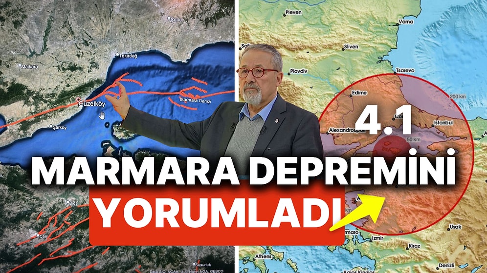 Marmara Denizi'nde 4.1 Büyüklüğünde Deprem Oldu, Son Durumu Uzmanlar Yorumladı! İşte Naci Görür'ün Açıklaması