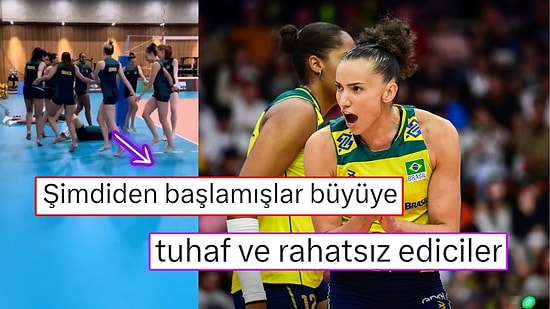 Brezilya Kadın Milli Voleybol Takımı'nın Antrenmandaki Hareketlerine Kimse Anlam Veremedi!