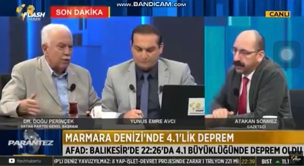 Sönmez ise “İktidar mı muktedir mi?” sorusunu yöneltti. Perinçek’in cevabı ise “Ne iktidar olabilir ne muktedir olabilir. İsterse %90 oy alsın olamaz.” şeklinde oldu.