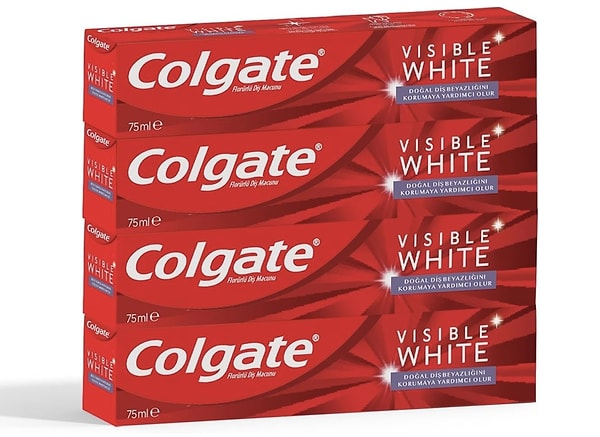 Dişlerinizi bembeyaz yapacak Colgate Visible White Beyazlatıcı Diş Macunu, her eve lazım!