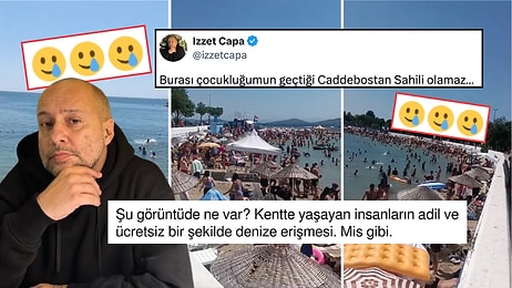 Caddebostan Sahili'nde Denize Girmeyi Çok Gören İzzet Çapa'ya Tepki Yağdı