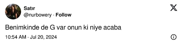 G şeklinde yattığı için. Başka soru? 😂