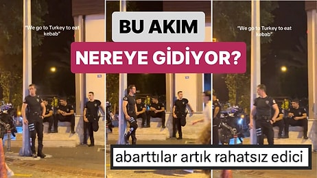 Sıra Polislere Geldi: Bir Turist "Türkiye'ye Kebap Yemeye Geldim" Notuyla Polislerimizin Videosunu Paylaştı