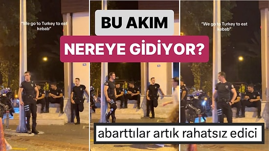 Sıra Polislere Geldi: Bir Turist "Türkiye'ye Kebap Yemeye Geldim" Notuyla Polislerimizin Videosunu Paylaştı