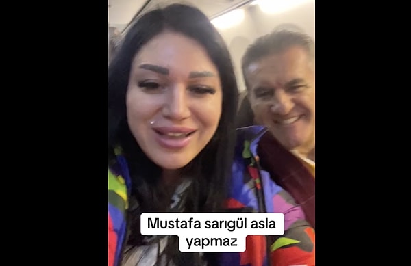 TikTok fenomeni Nil Ulusoy, uçakta Mustafa Sarıgül ile karşılaştığı anları paylaştı.