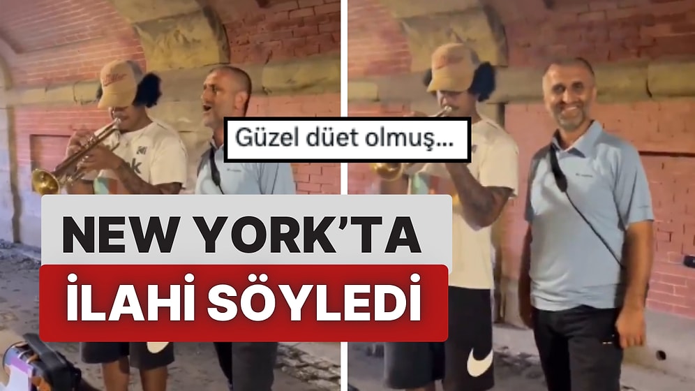 İlahiye Saksafonuyla Eşlik Etti: New York'ta Karşılaşan Türk İmam ve Sokak Müzisyeninden İlahi Performansı