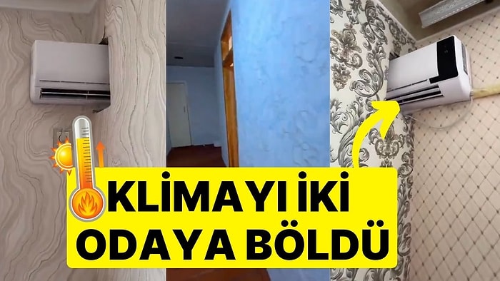 Tek Klima ile İki Odayı Soğutmaya Çalışan Kişinin Bulduğu Yöntem Göz Kanattı!