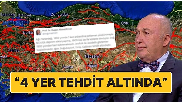 Son olarak Marmara Denizi'nin Balıkesir açıklarında 19 Temmuz akşamı saat 22.26'da meydana gelen ve çevre illerde de hissedilen 4.1 büyüklüğündeki deprem bir kez daha deprem gerçeğini hatırlattı. Jeofizik Profesörü Övgün Ahmet Ercan ise yurdun doğusunda 4 bölgenin tehdit altında olduğunu duyurdu.