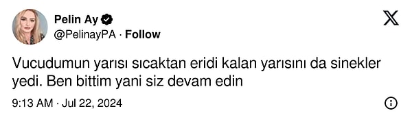 Sinek meselesini unutmuşuz.