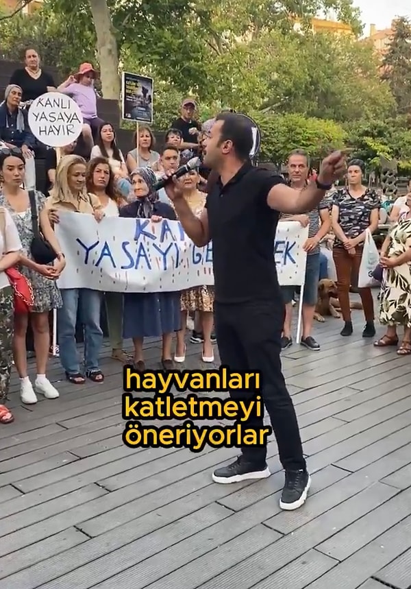 Talat Yalaz “Hayvanları katletmeyi öneriyorlar, biz bunu kabul etmiyoruz.” dedi.