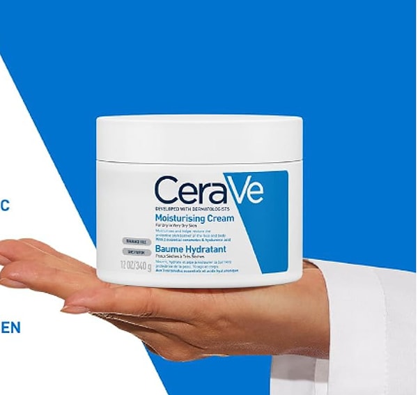 11. CeraVe Moisturising Cream - Nemlendirici Bakım Kremi 340gr