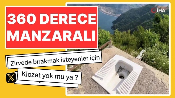Türkiye'nin En İddialı Manzaraya Sahip Tuvaleti Sosyal Medyada Gündem Oldu!
