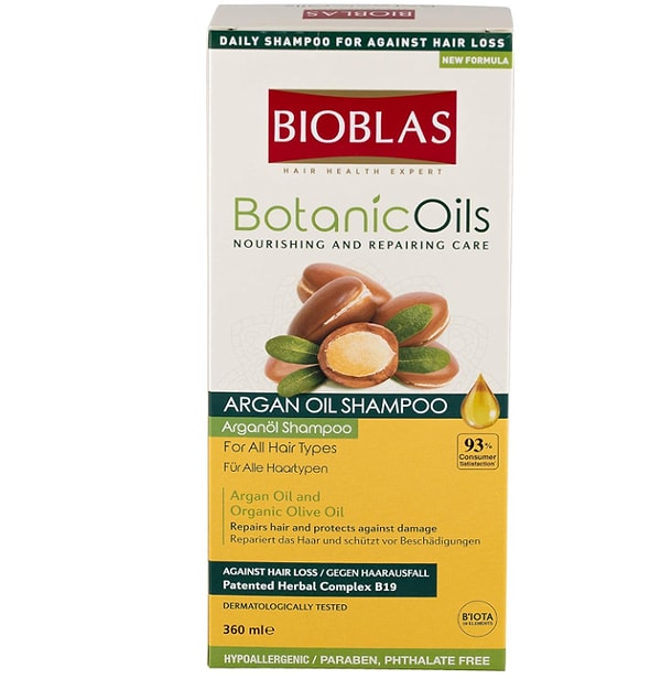 11. BIOBLAS Botanic Oils Saç Dökülmesine Karşı Argan Yağlı Şampuan (360 ml)