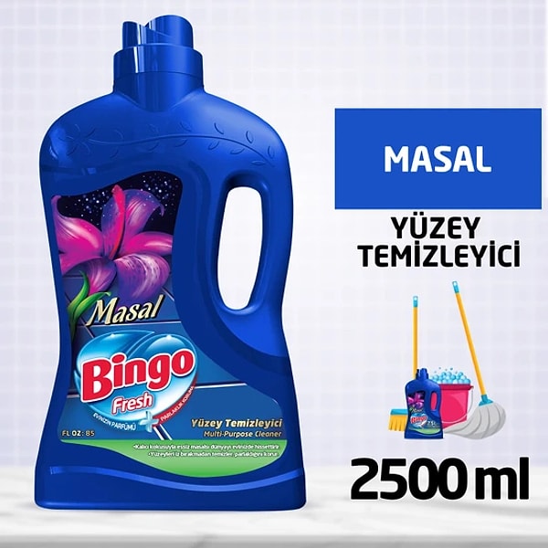 1. Evinizin misler gibi kokmasını sağlayacak olan Bingo yüzey temizleyici indirimin gözdelerinden!