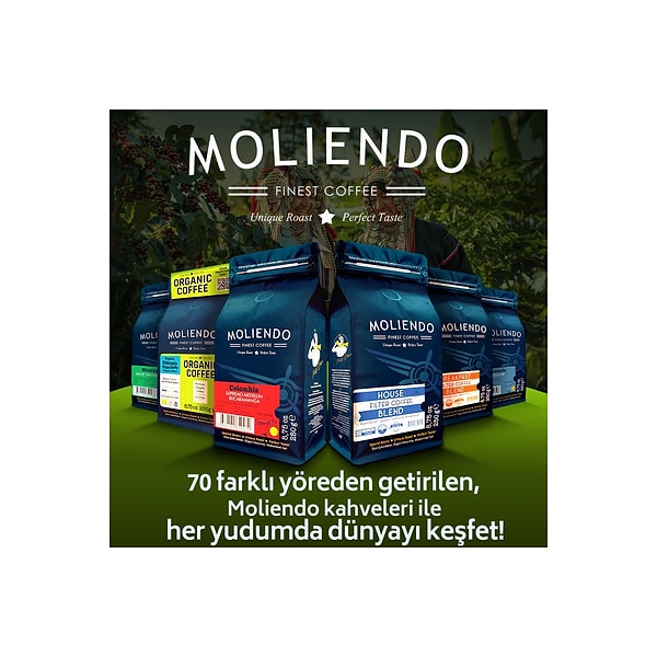 10. Moliendo House Blend öğütülmüş filtre kahve şu anda sadece 140 TL!