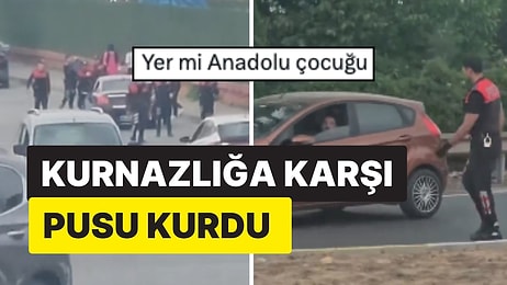 Kurnazlık Yapmak İsteyen Vatandaş Çevirmeden Kaçmaya Çalışırken Polis Tarafından Böyle Enselendi