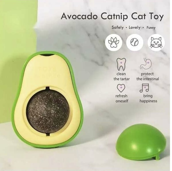 Neo Pet Market'ın sunduğu Avakado Kedi Naneli Catnip Yalama Oyun Topu, kedinizin en favori oyuncağı olmaya aday.