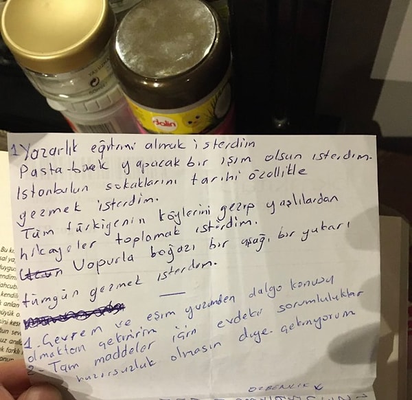 Not şu şekilde;