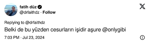 İki günün sonunda Fatih beyin de anladığı üzere, aşure cesurların işidir!