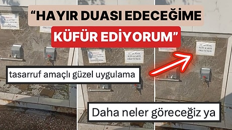 İnegöl'de Yol Kenarındaki Çeşmeden Su İçmek İsteyen Bir Vatandaş Kart Okutması Gerektiğini Görünce İsyan Etti