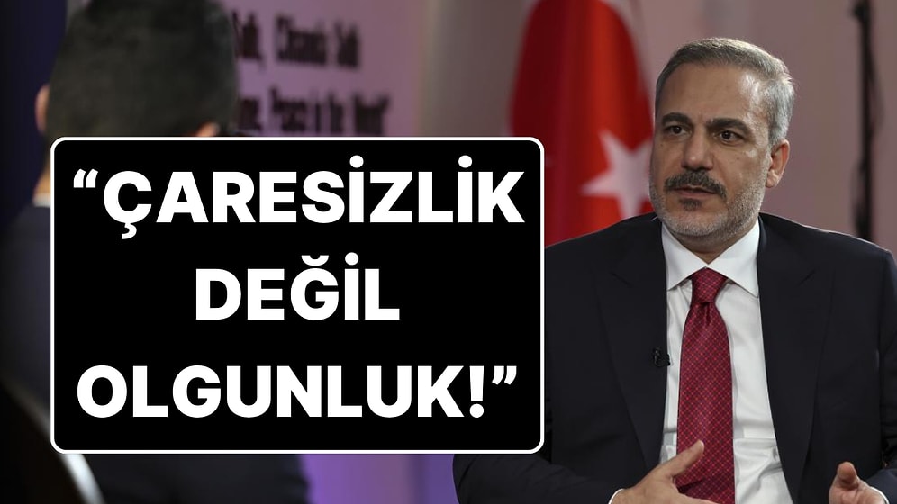 Bakan Hakan Fidan’dan Suriye ile Normalleşme Açıklaması: “Çaresizlik Değil Olgunluk”