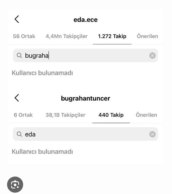 Çiftin yine kavga mı ettiği yoksa nazara gelip ayrılık kararı mı aldığı ise henüz belirsiz. Ancak bu kez Buğrahan Tuncer'in de Instagram hesabını kapatmış olması akıllarda soru işareti oluşturdu.