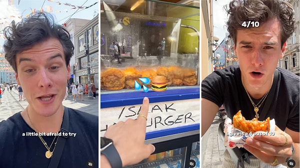 Sonra sıra geldi ıslak hamburgere. Islak hamburger, Paul'ün denemekten en çok korktuğu yiyecekmiş.