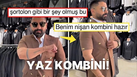 Erkeklerin Yeni Yaz Kombini! Modaya Pek Bi' Uygun Kısa Kollu Takım Elbise Sosyal Medyayı İkiye Böldü