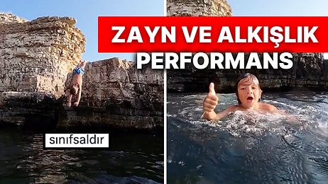 Kenan Sofuoğlu'nun 5 Yaşındaki Oğlu Zayn Balıklama Atlama Konusunda Yeteneklerini Konuşturdu