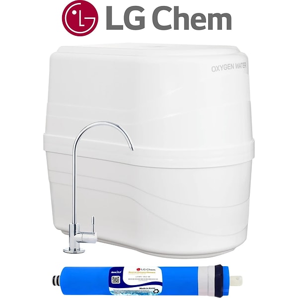 OXYGEN WATER Lg Membranlı 80 Gpd Çelik Tanklı Su Arıtma Cihazı