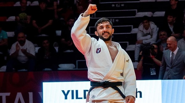 Salih Yıldız, dünya 2 numarası Giorgi Sardalashvili'yi de waza-ari puanıyla mağlup ederek yarı finale çıktı. Milli sporcu, yarı finalde Fransız Luka Mkheidze ile karşı karşıya gelecek.