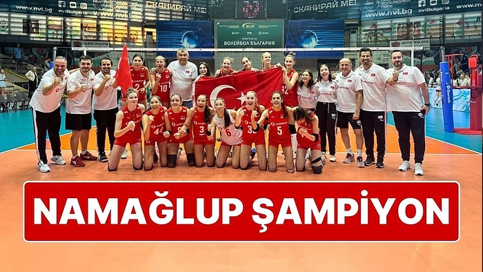 16 Yaş Altı Kadın Milli Voleybol Takımı, Balkan Şampiyonası'nda Namağlup Şampiyon Oldu