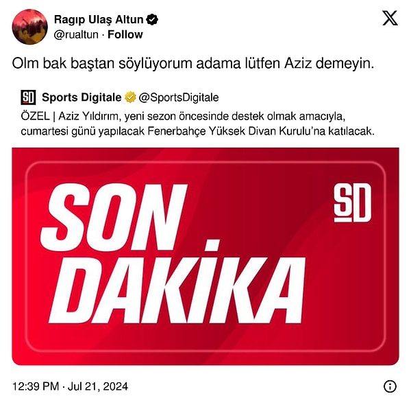 13. Ali Koç ile yıllarca süren küslüğün sebeplerinden biri de buymuş 🤔