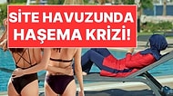 Site Havuzunda Haşema Yasağı Kriz Çıkardı: Soluğu Emniyet'te Aldı!